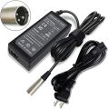36V 2A Charger for Razor MX500 MX650,GT GT750, Izip I600 I750 I1000 Mongoose M750 Electric Scooter with 3-Pin Male XLR Connector. 