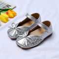 Children Leather Shoes Girl Princess Shoes Shiny Rhinestone Kids Shoes Baby Toddler Flats. 