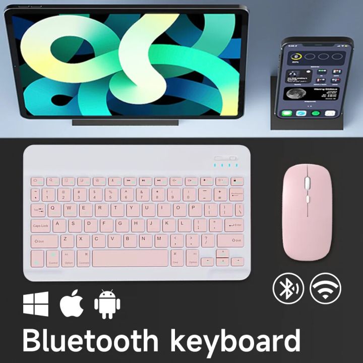 Wireless Keyboard For iOS Android Windows Teclado For Xiaomi Huawei Samsung Bluetooth Clavier Portuguese French Spanish Arabic