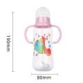 280ml/60ml Baby Feeding Bottle Portable Cute Cartoon Animal Milk Bottle for Baby Milk Water Drinking Non-Drip Newborn Bottle with Handle. 
