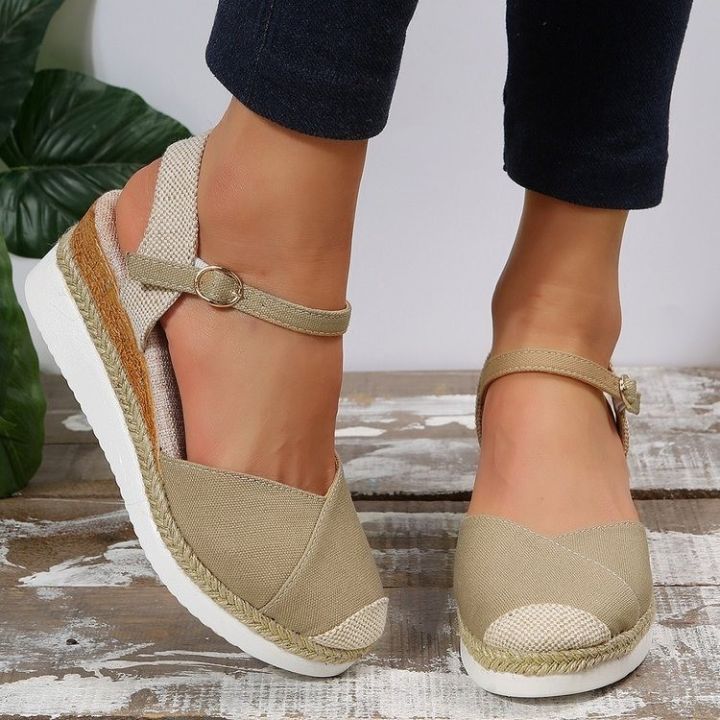 Women%20Closed%20Toe%20Wedge%20Sandals%20Women%202023%20Summer%20Buckle%20Strap%20Gladiator%20Shoes%20Woman%20Fashion%20Espadrilles%20Platform%20Sandalias%20Mujer%20-%20Image%204