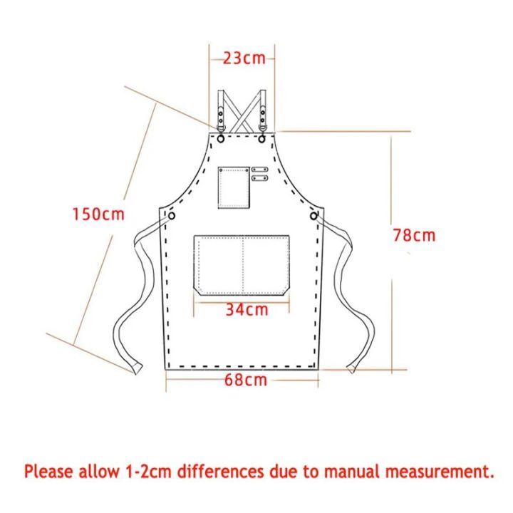 Unisex%20Canvas%20Bib%20Leather%20Chef%20Kitchen%20Apron%20Barista%20Bartender%20Pockets%20Apron%20Home%20Barber%20Coffee%20Restaurant%20Garden%20Pinafore%20-%20Image%206