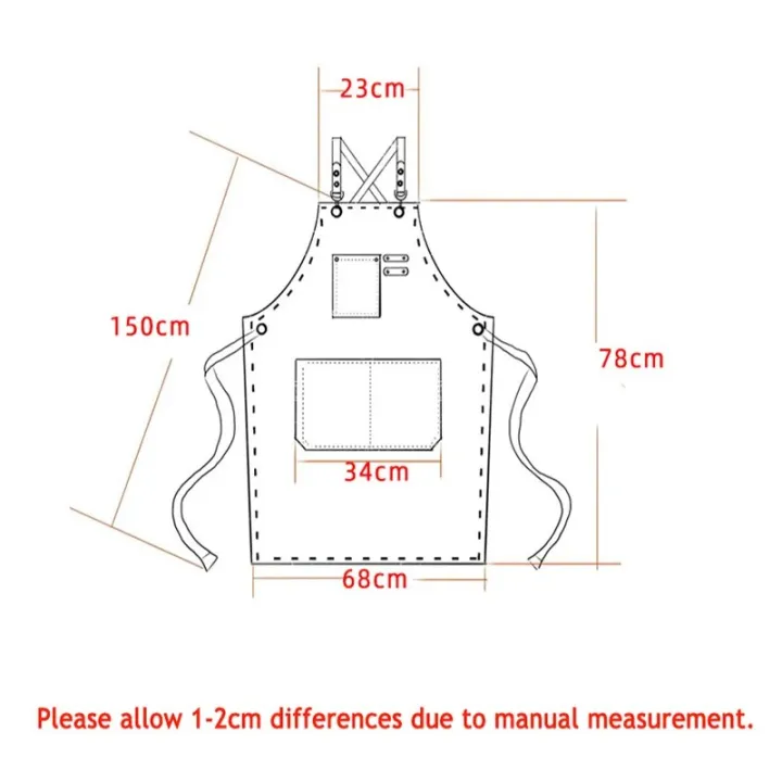 Unisex%20Canvas%20Bib%20Leather%20Chef%20Kitchen%20Apron%20Barista%20Bartender%20Pockets%20Apron%20Home%20Barber%20Coffee%20Restaurant%20Garden%20Pinafore%20-%20Image%205