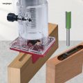Slotting Guide Base for 65mm Trimming Machine for 2 In 1 Furniture Concealed Connector and Buckle Fastener - Wood Milling Base.