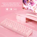 Gaming Keyboard G61 61 Keys RGB Backlit Dual Mode Wireless Keyboard Gaming PC Computer Keyboard Mechanical Keyboard. 