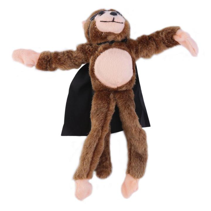 TE New Cute Flying Cartoon Monkey Screaming Flying Slingshot Plush Toys