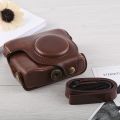 Full Body Camera PU Leather Case Bag with Strap for Canon G16. 
