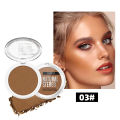 QIBEST Face Bronzer Makeup Contour Shading Powder Trimming Powder Make Up Cosmetic Face Concealer Highlighter Bronzer Palette. 