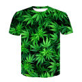Funny Natural Weeds Cool Fresh Green Weed Leaves Print 3D T-shirt Cool Man's Top Tee Summer aesthetic gym clothing dropshiping.