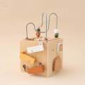 Wooden Activity Cube Toys Color Learning for Baby 1 2 3 Year Old Boys Girls. 