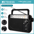 Retekess TR604 AM FM Portable Radio with Best Reception AC 220V Powered with Clear Dial and Large Knob for Home(Black). 