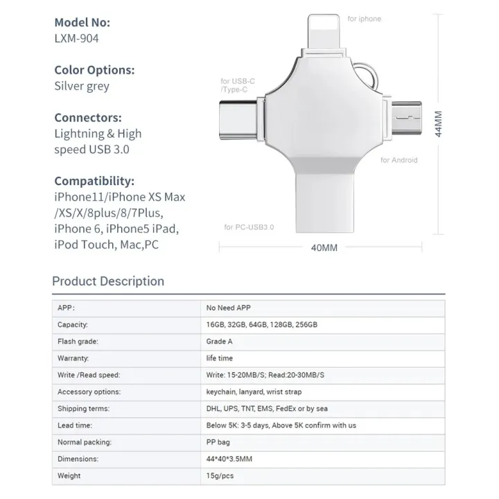4in1%20Flashdrive%20for%20iPhone%20iPad%20Pro%20Android%20Pen%20Drive%20Type%20c%20Otg%2032gb%2064gb%20128gb%20256g%20USB%20Flash%20Drive%20Hight%20Speed%20Pendrive%204in1%20-%20Image%206
