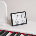 Slim Electronic Clock Simple Digital Clock Wall-Mounted LCD Little Alarm Clock Multifunctional Temperature Electronic Clock 8218. 