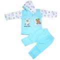 0-9 months 1 set Exclusive winter baby wear. Multicolor Cotton High Quality Printed Hoodie and Pant for Baby Sweaters & Cardigans. 