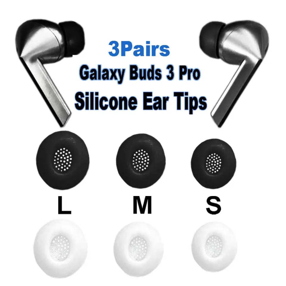 3Pairs Silicone Ear Tips for Samsung Galaxy Buds Pro Wireless Earbuds  Eartips Galaxy Buds Pro Tips headphones Earplugs L/M/S