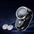 ABS Portable Electric Shaver Quick Charging -powered Handheld Pocket Razor USB-C Rechargeable LCD Display Mini Shaver for. 