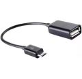 OTG Micro USB Cable Adapter - Black. 