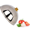 12 Inch Stainless Steel Cheese Melting Dome And Steaming Cover,Polished Steak Cover,Cloche Serving Dish Food Cover, For Flat Top Griddle Grill Ect. Exquisite Product. 