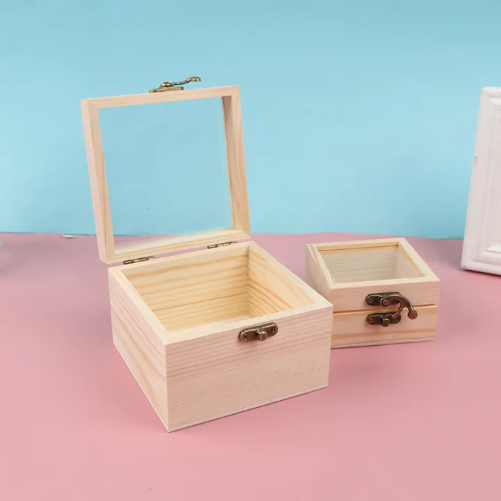 Wooden%20Storage%20Box%20Plain%20Wood%20With%20Lid%20Multifunction%20Square%20Hinged%20Craft%20Boxes%20ANLAN%20-%20Image%205