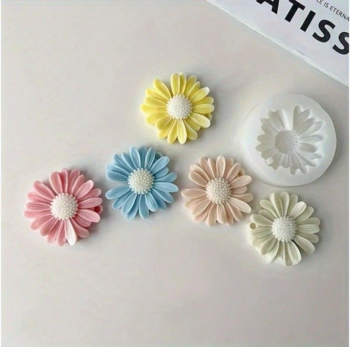 Silicone Daisy Candle Mold – Sunflower Flower Mold for Candle, Soap, Resin, Chocolate & DIY Craft