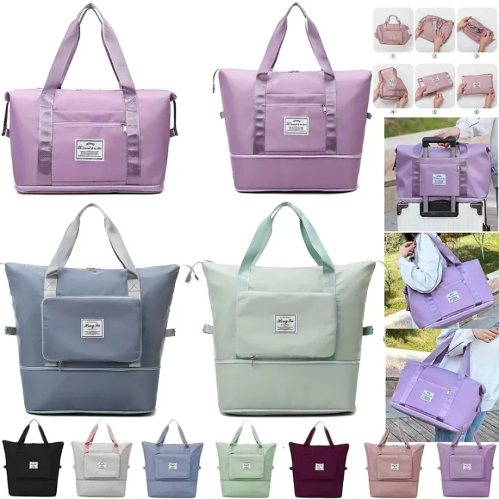 Multifunctional%20Folding%20Travel%20Bags%20Waterproof%20Tote%20Travel%20Luggage%20Bags%20for%20Women%202022%20Large%20Capacity%20Travel%20Duffle%20Bags%20Handbag%20-%20Image%203