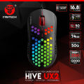 Fantech Hive UX2 6 Buttons 7 Mode USB RGB Gaming Mouse Black. 