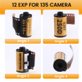 35mm Color Prints Film Professional Wide Exposure Range ECN 2 Camera Film 12 EXP for 135 Camera. 