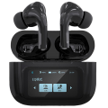 New A8Pro Bluetooth 5.4 Wireless Earphones LCD Color Screen ANC+ENC Active Noise Cancelling TWS 15 National Languages A. 