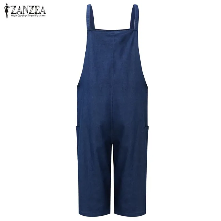 ZANZEA%20Rompers%20Womens%20Jumpsuit%20Summer%20Autumn%20Sleeveless%20Fashion%20Wide%20Leg%20Pants%20Denim%20Calf%20Length%20Vintage%20Overalls%20S-5XL%20-%20Image%207