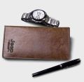 Je-ep Brown Artificial Leather Summer Long Wallet for Men - Formal Style. 