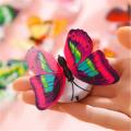 1 piece LED Wall Stickers Colorful Changing Butterfly Glowing Wall Decals Night Light Lamp Home Decor DIY Living Room Wall Sticker/Birthday Party/Weeding Party for boys/Girls.