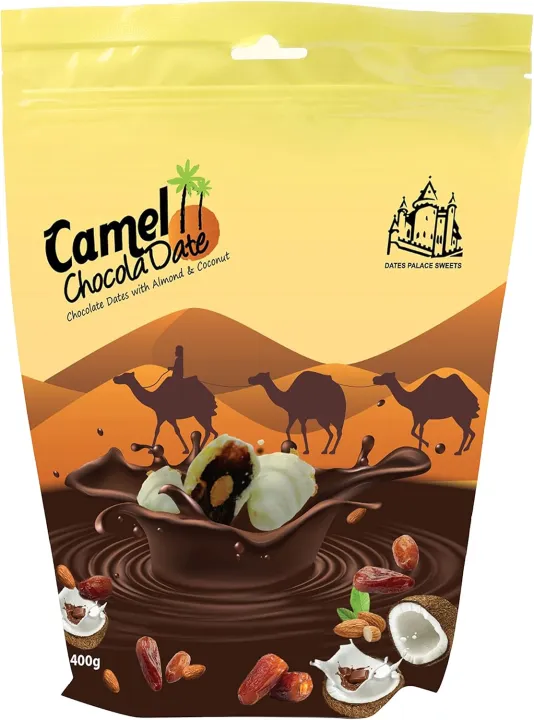 Sweets Camel Chocolate Dates 400Gm - Dubai