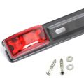 Trailer Tail Light Bar Warning Brake Light 14.2 Inch Red Clearance Identification ID Marker Light with Bracket for Pickup Truck Trailer RV.
