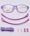 Peekaboo silicone square glasses for kids TR90 frame blue pink girl optical glasses frame for children accessories for students. 