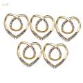 Scarves Clips Scarf Clasp Holder Shirt Waist Clips for Bowknot Neckerchief Shawl Loose Clothes.