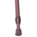 3X Extendable Telescopic Spring Loaded Net Voile Tension Curtain Rail Pole Rods,55-90cm,Wood Color. 