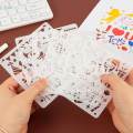 Craft Stencils Reusable Graffiti Template for Scrapbook Craft Projects Stamp. 