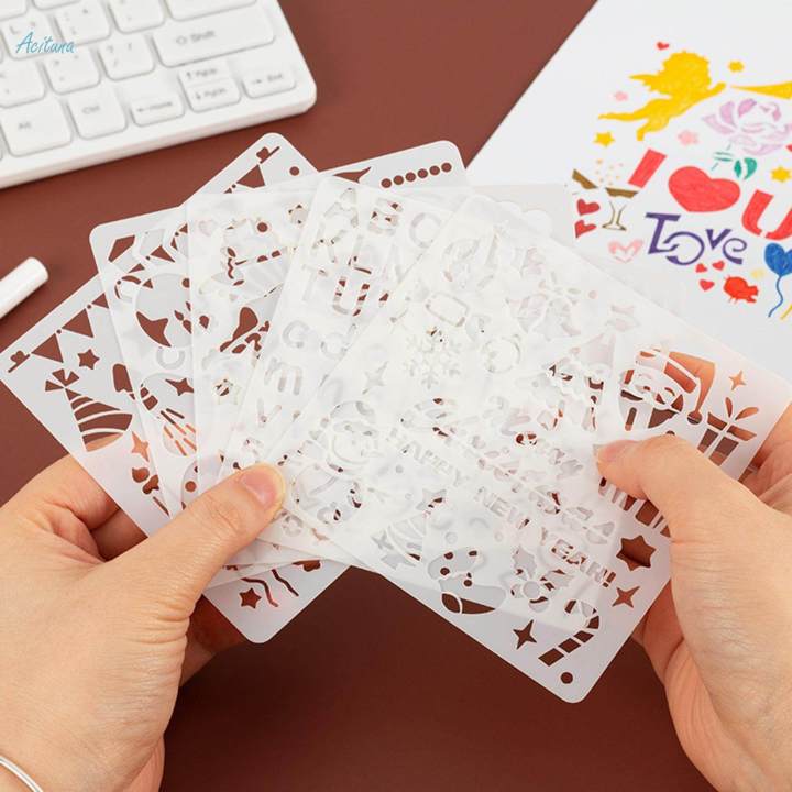 Craft%20Stencils%20Reusable%20Graffiti%20Template%20for%20Scrapbook%20Craft%20Projects%20Stamp%20-%20Image%203