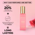 Bella Vita Luxury Organic Luxury Rose Woman Eau De Parfum Liquid Perfume for Women with Woody Rose, Jasmine, Black Currant, Vanilla & Amber | Long Lasting Fragrance EDP For Everyday Wear | 20 ML.