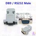 Db9 Db-9 Male Rs232 9 Pin Serial Port Connector Jack Adapters With Shell Punching Needle Male Jack Computer Cable Connector Electrical Circuitry & Parts - Solar Panel. 