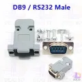 Db9 Db-9 Male Rs232 9 Pin Serial Port Connector Jack Adapters With Shell Punching Needle Male Jack Computer Cable Connector Electrical Circuitry & Parts - Solar Panel. 