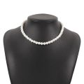 2023 Trend Wedding Party Jewelry Big Pearl Choker Necklace For Women Elegant White Imitation Pearl Necklaces X0172.