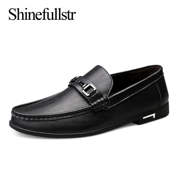 Spring Autumn Men Casual Luxury Leather Men's Loafers Lofer Shoes Loafer Loffers Slip-On Mocasines Hombre Dropshipping BunnyGarden