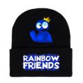 Roblox Rainbow Friends Knitted Hat Winter Warm Cap Cute Game Blue Monster Kawaii Anime Action Figure Toy Christmas Birthday Gift. 