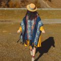 Tassel shawl, women's ethnic style, retro bohemia, Yunnan, Sichuan, Tibet, play, warmth, cloak coat, cape. 