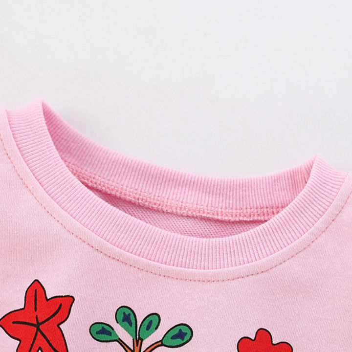 Malwee%20Girls'%20Sweatshirt%20Autumn%20Clothes%20New%20European%20and%20American%20Small%20and%20Medium-sized%20Kids%20Printed%20Pullover%20Kids%20Tops%20-%20Image%202