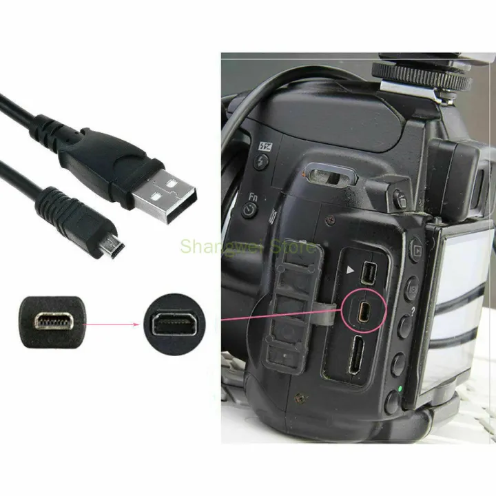 USB%20Charger%20Data%20Cable%20Cord%20For%20Panasonic%20Lumix%20DMC-SZ5%20DMC-TZ60%20FX70%20FS8%20CAMERA%20-%20Image%204