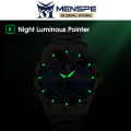MENSPE Men's Fashion Watch Quartz Watch With Diamond Calendar Watch 30M Waterproof Luminous Watch Quartz Watch Steel Band Watch Men Wrist Watch With Luminous Pointers.