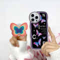 Jizetin for Huawei Mate 20 Pro Back Cover + Free Pop Socket Colorful Butterfly Soft Wavy Shape TPU Phone Case For Girls Boys.