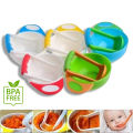 Baby Food Grading Bowl with Masher: Baby Grinding Bowl Set with Ear Sucker: Multi-colour Easy to Use in the Kitchen or Dining Room. 